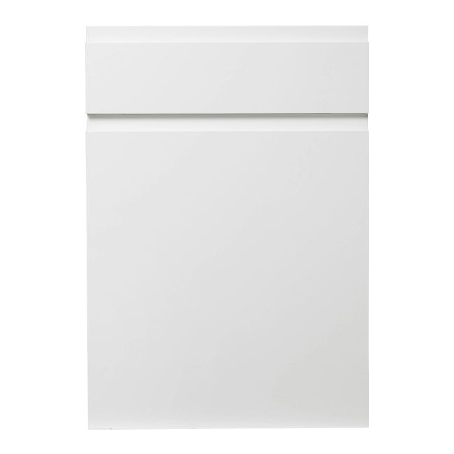 Front kuchenny do szafki z szufladą GoodHome Garcinia 50 cm biały połysk