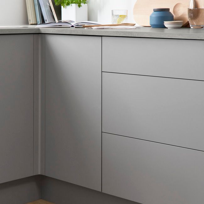 Front kuchenny do szuflady / drzwi GoodHome Balsamita 60 cm szary mat
