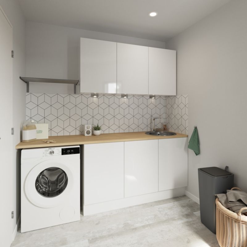 Front kuchenny do szuflady / drzwi GoodHome Stevia 60 cm biały połysk