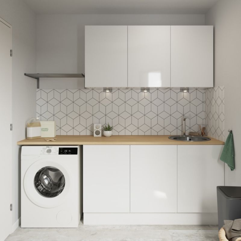 Front kuchenny do szuflady / drzwi GoodHome Stevia 80 cm biały połysk