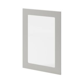 Front kuchenny z przeszkleniem GoodHome Stevia 50 cm szary mat