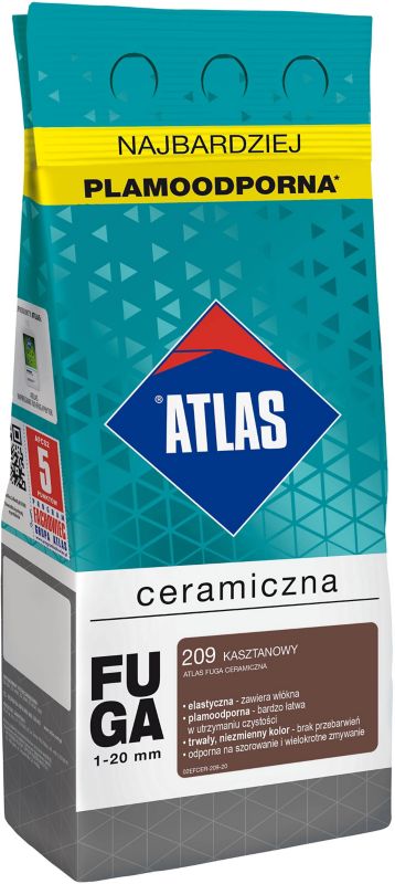 Fuga ceramiczna Atlas 209 kasztanowy 2 kg