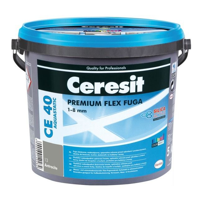 Fuga elastyczna Ceresit CE 40 Aquastatic antracyt 5 kg