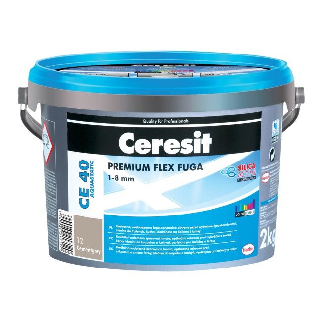 Fuga elastyczna Ceresit CE 40 Aquastatic cement gray 2 kg
