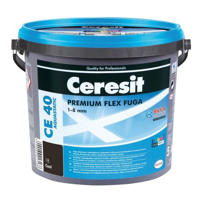 Fuga elastyczna Ceresit CE 40 Aquastatic coal 5 kg