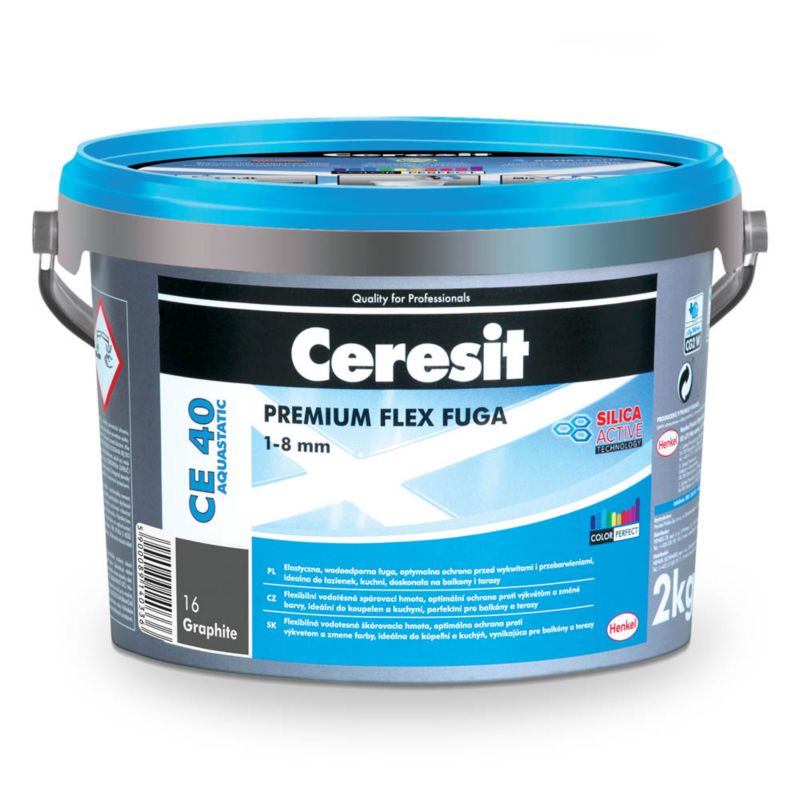 Fuga elastyczna Ceresit CE 40 Aquastatic grafitowa 2kg