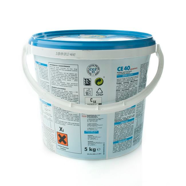 Fuga elastyczna Ceresit CE 40 Aquastatic szara 5 kg