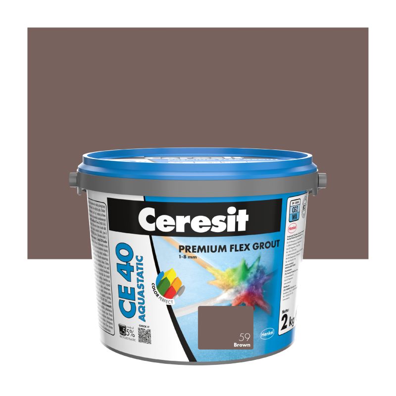 Fuga elastyczna Ceresit CE40 brown 2 kg