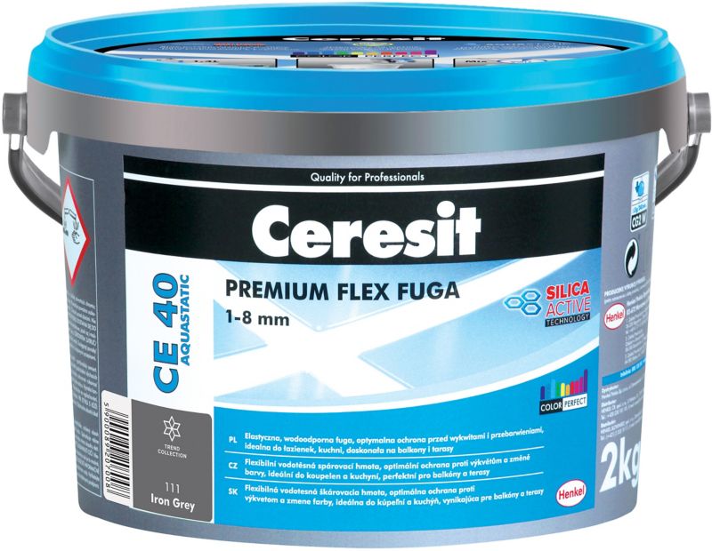 Fuga elastyczna Ceresit CE40 iron grey 2 kg