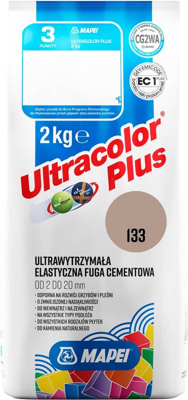 Fuga elastyczna Mapei Ultracolor Plus 133 piasek 2 kg