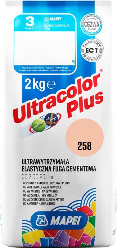 Fuga elastyczna Mapei Ultracolor Plus 258 brzoskwiniowa 2 kg