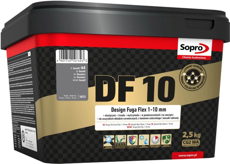 Fuga Sopro Flex DF 10 bazalt 2,5 kg
