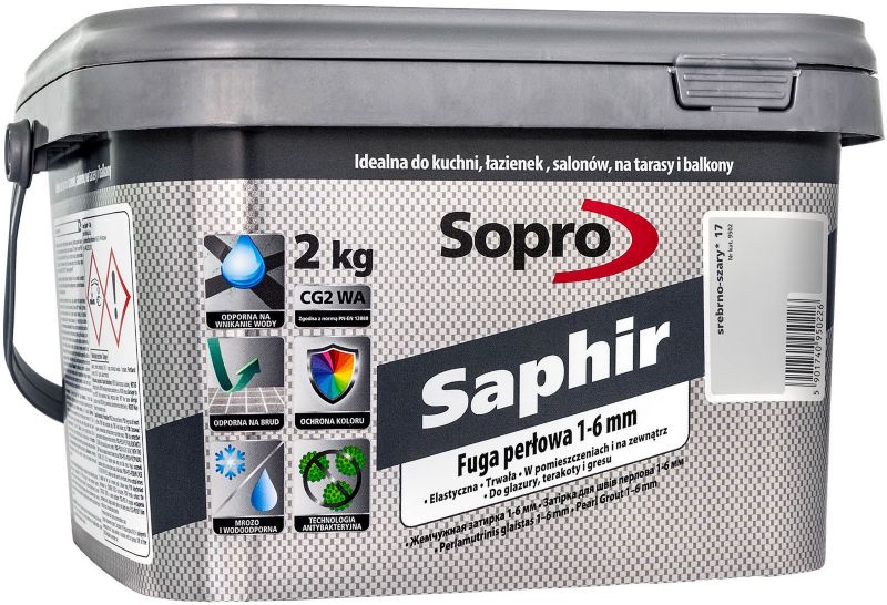 Fuga Sopro Saphir 17 srebrno-szara 2 kg