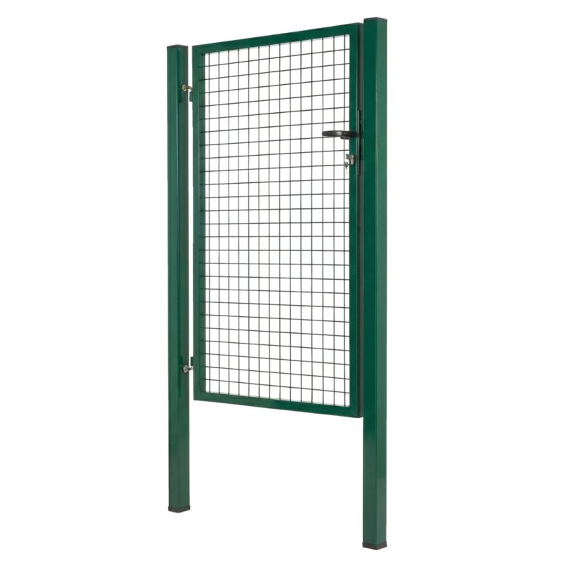Furtka Blooma zestaw ze słupkami kwadratowymi 100 x 150 cm zielona