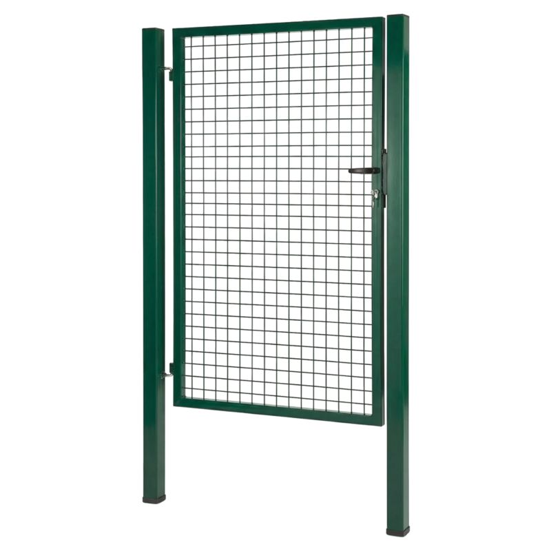 Furtka Blooma zestaw ze słupkami kwadratowymi 100 x 170 cm zielona