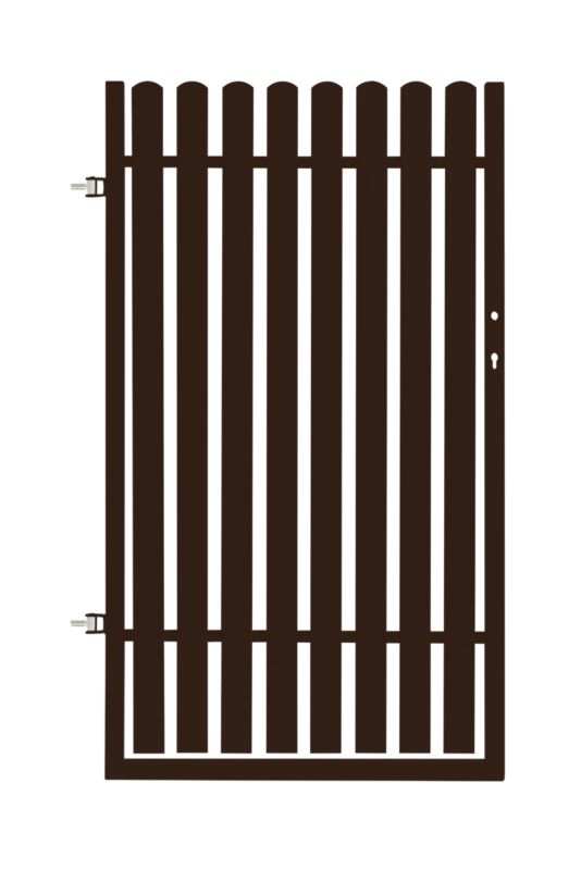 Furtka Polbram Steel Group Daria 2 0,9 x 1,5 lewa brązowa