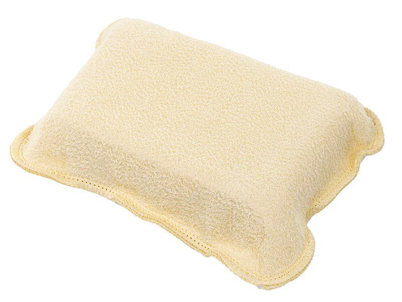 Gąbka obszyta, Carmotion, irchą naturalną, XXL 5x10x15 cm, 1 szt.