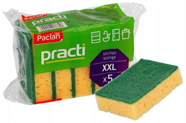 Gąbki kuchenne Practi - 5 sztuki - Gąbki do naczyń 5 szt.