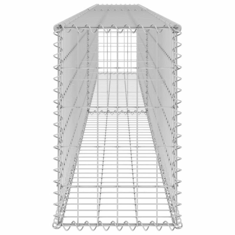 Gabion vidaXL stalowy galwanizowany z pokrywami srebrny 1 szt.