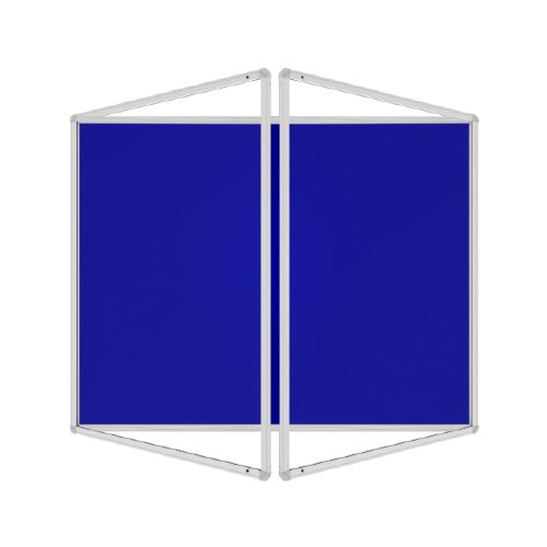 Gablota informacyjna wewnętrzna ALLboards 120x120 cm powierzchnia filcowa niebieska 1 szt.