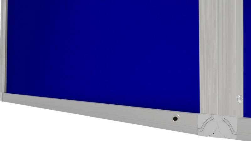 Gablota informacyjna wewnętrzna ALLboards 120x120 cm powierzchnia filcowa niebieska 1 szt.