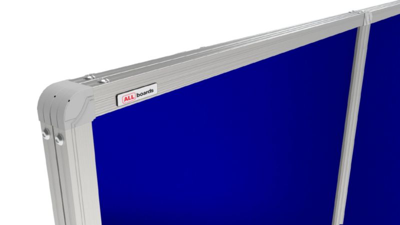 Gablota informacyjna wewnętrzna ALLboards 120x120 cm powierzchnia filcowa niebieska 1 szt.