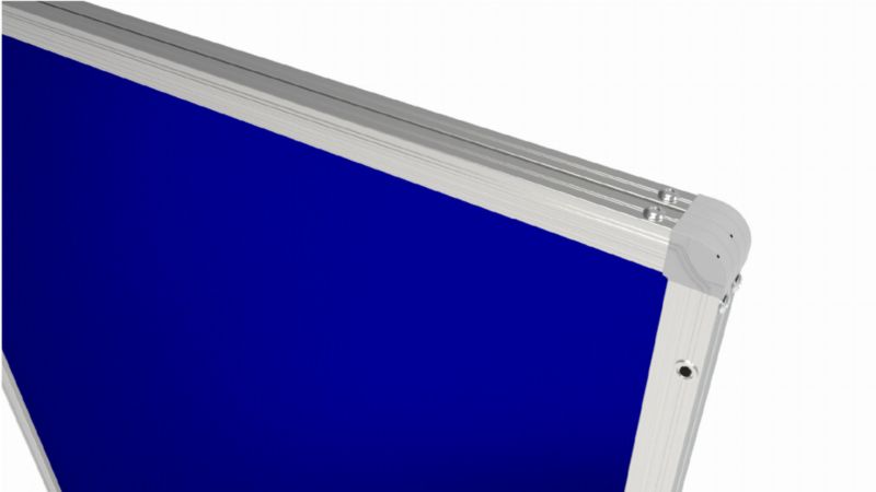 Gablota informacyjna wewnętrzna ALLboards 120x120 cm powierzchnia filcowa niebieska 1 szt.