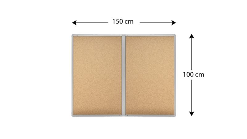 Gablota informacyjna wewnętrzna ALLboards 150x100 cm powierzchnia korkowa 1 szt.