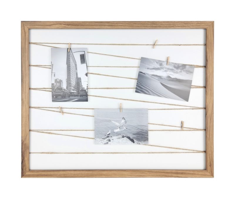 Galeria na zdjęcia Fotogaleria sznurkowa ramka ze sznurkami Frames Factory 40x50 dąb 1szt.
