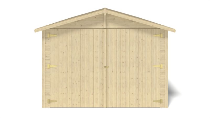 Garaż ALTANKA 18,19 m2 - 3,05x5,91 m - 18 mm - Kolor: naturalny, drewniany, 1szt.
