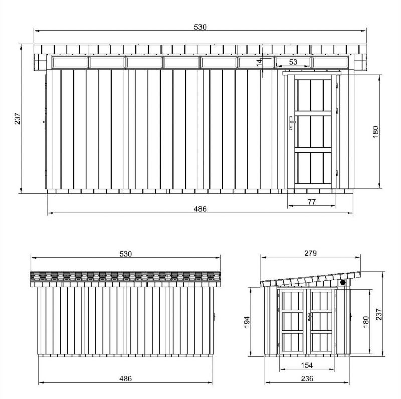 Garaż na motocykle LP SmartSide Timbela M905C-TUNDRA GREY 11.5 m² 1 szt.