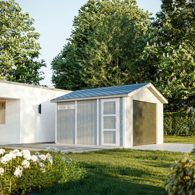 Garaż premium quality Timbela M990B 13 m² konstrukcja z paneli LP Smartside 1 szt.