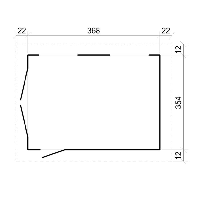 Garaż premium quality Timbela M990B 13 m² konstrukcja z paneli LP Smartside 1 szt.