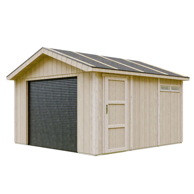 Garaż premium quality Timbela M990B-CAVERN STEEL 13 m² konstrukcja z ...