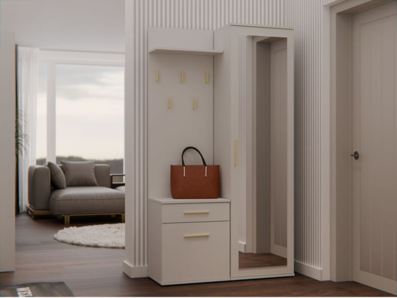 Garderoba Topeshop Duo Kaszmir Szafa 180x50x35 cm 35x100x180 cm 1 szt.