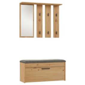 Garderoba Topeshop Parma Dąb Artisan Wieszak i Szafka na Buty 35x100x180 cm 1 szt.