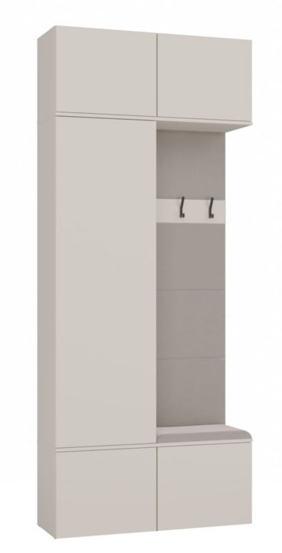 Garderoba Topeshop Szafa + Wieszak HAGA II 1Sz1W KASZMIR 238x100x35 cm 1 szt.