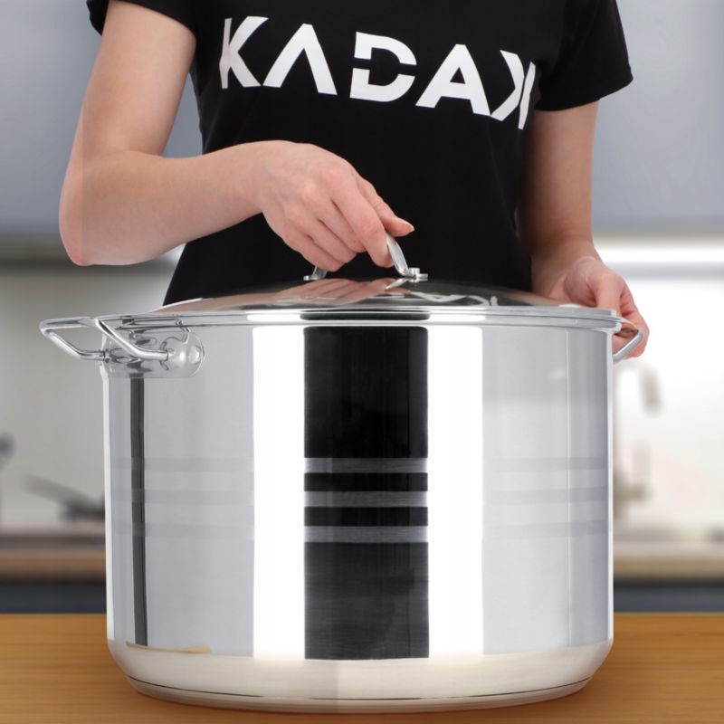 Garnek KADAX Gar Stalowy Z Pokrywką indukcja 34cm 21 L 1szt.