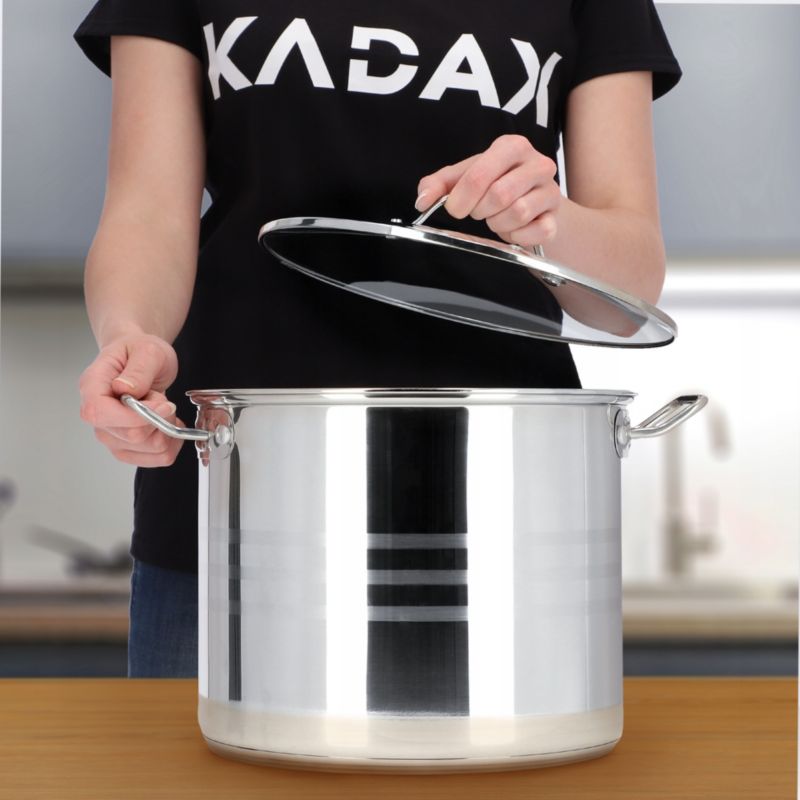 Garnek KADAX Stalowy Z Pokrywką indukcja Bigos 26cm 11 L 1szt.