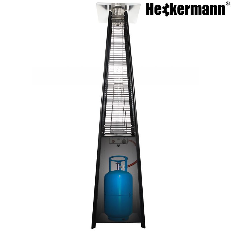 Gazowa piramida grzewcza Heckermann HS-PHM-H Czarna 1szt