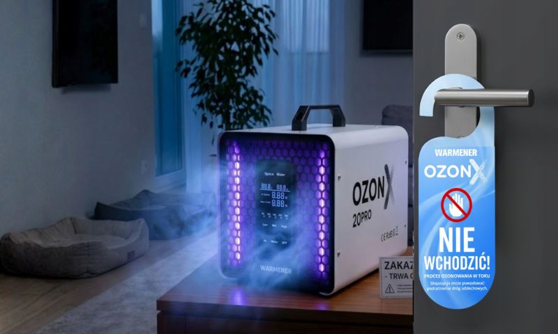 Generator Ozonu 20 G/H WARMENER OzonX 20Pro Ozonator Oczyszczacz Powietrza Samochodowy Wody 160W 1 szt