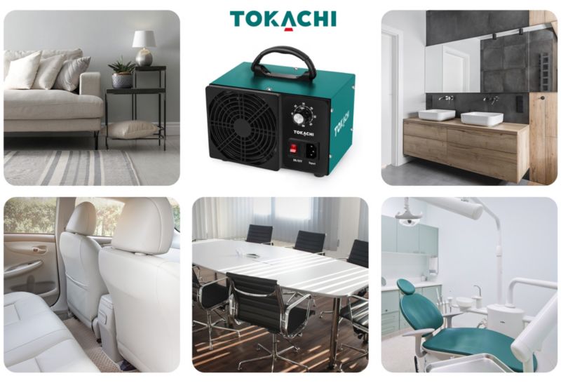 Generator ozonu 40 000 MG/H ozonator Tokachi CleanO3 40 oczyszczacz powietrza 1 szt.