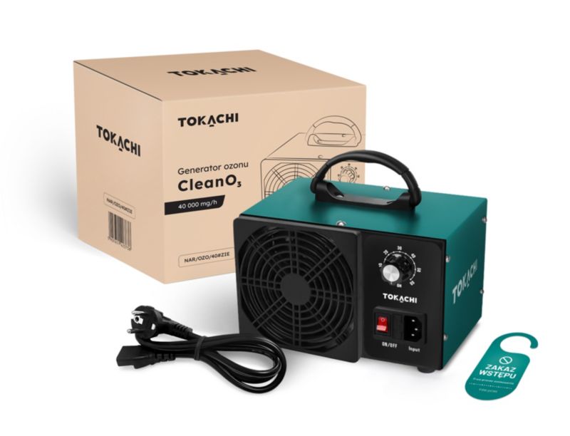 Generator ozonu 40 000 MG/H ozonator Tokachi CleanO3 40 oczyszczacz powietrza 1 szt.