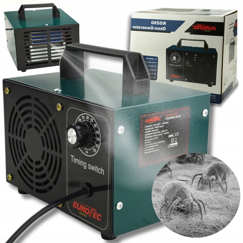 Generator ozonu 60000 mg/h 120 W z 4 płytkami ozonowymi 1 szt.