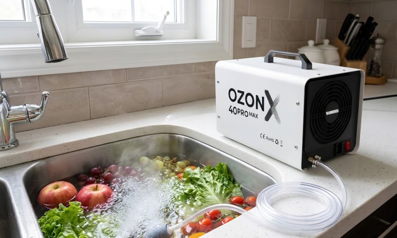 Generator Ozonu Kwarcowy 40 G/H WARMENER OzonX 20Pro Ozonator Oczyszczacz Powietrza Samochodowy Wody 180W 1 szt.