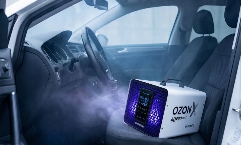 Generator Ozonu Kwarcowy 40 G/H WARMENER OzonX 20Pro Ozonator Oczyszczacz Powietrza Samochodowy Wody 180W 1 szt.