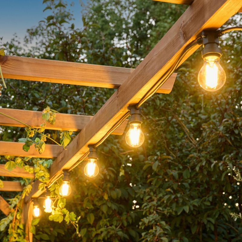 Girlanda GoodHome 10 x E27 IP44 czarna
