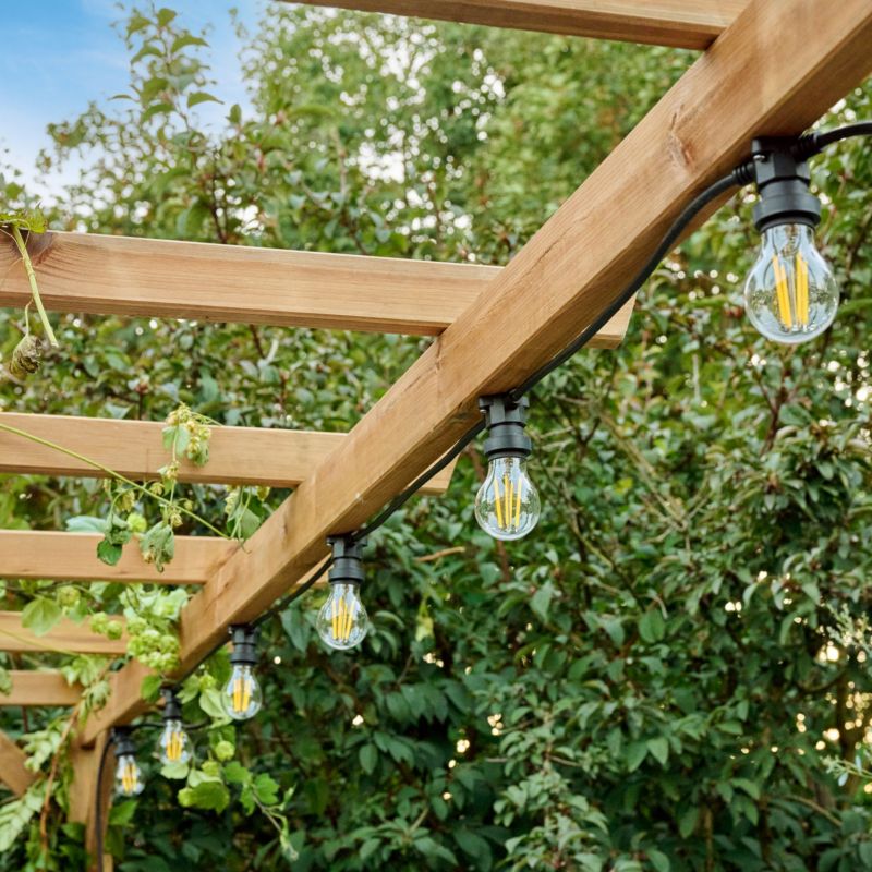 Girlanda GoodHome 10 x E27 IP44 czarna