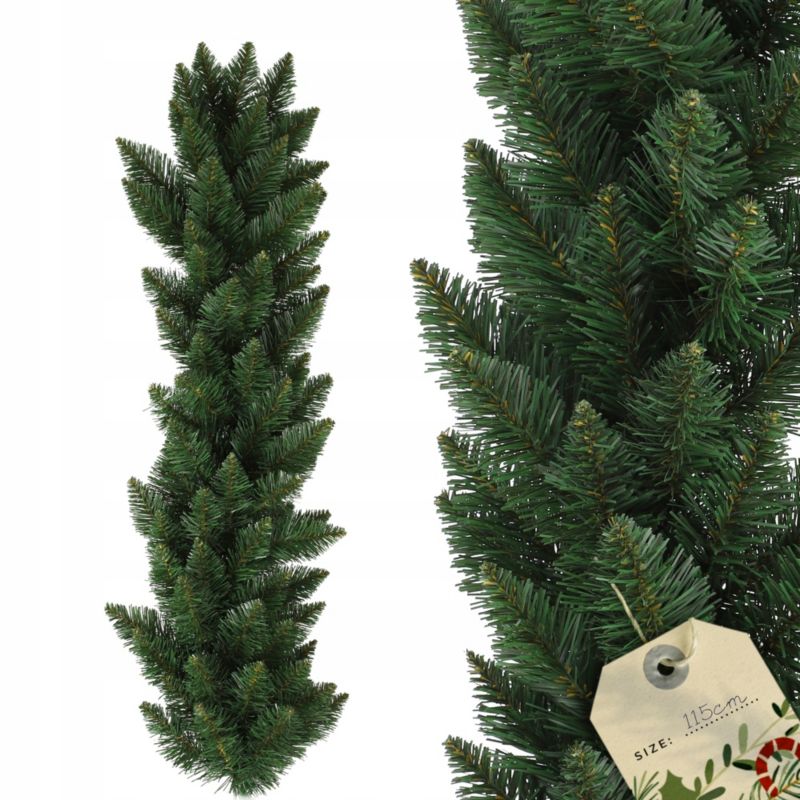 Girlanda KADAX Choinkowa Świąteczna 112 cm Zielona Gęsta 1 szt.