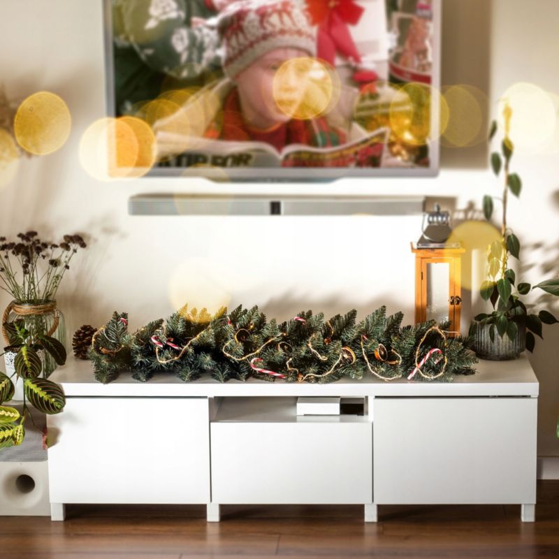 Girlanda KADAX Choinkowa Świąteczna 112 cm Zielona Gęsta 1 szt.